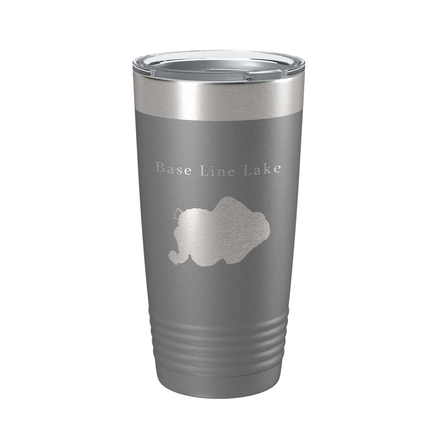 Base Line Lake Map Tumbler Travel Mug Insulated Laser Engraved Coffee Cup Huron River Chain of Lakes Michigan 20 oz-16