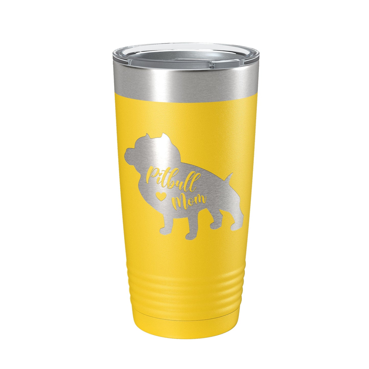 Pitbull Mom Tumbler Dog Travel Mug Gift Insulated Laser Engraved Coffee Cup Pit Bull 20 oz-19