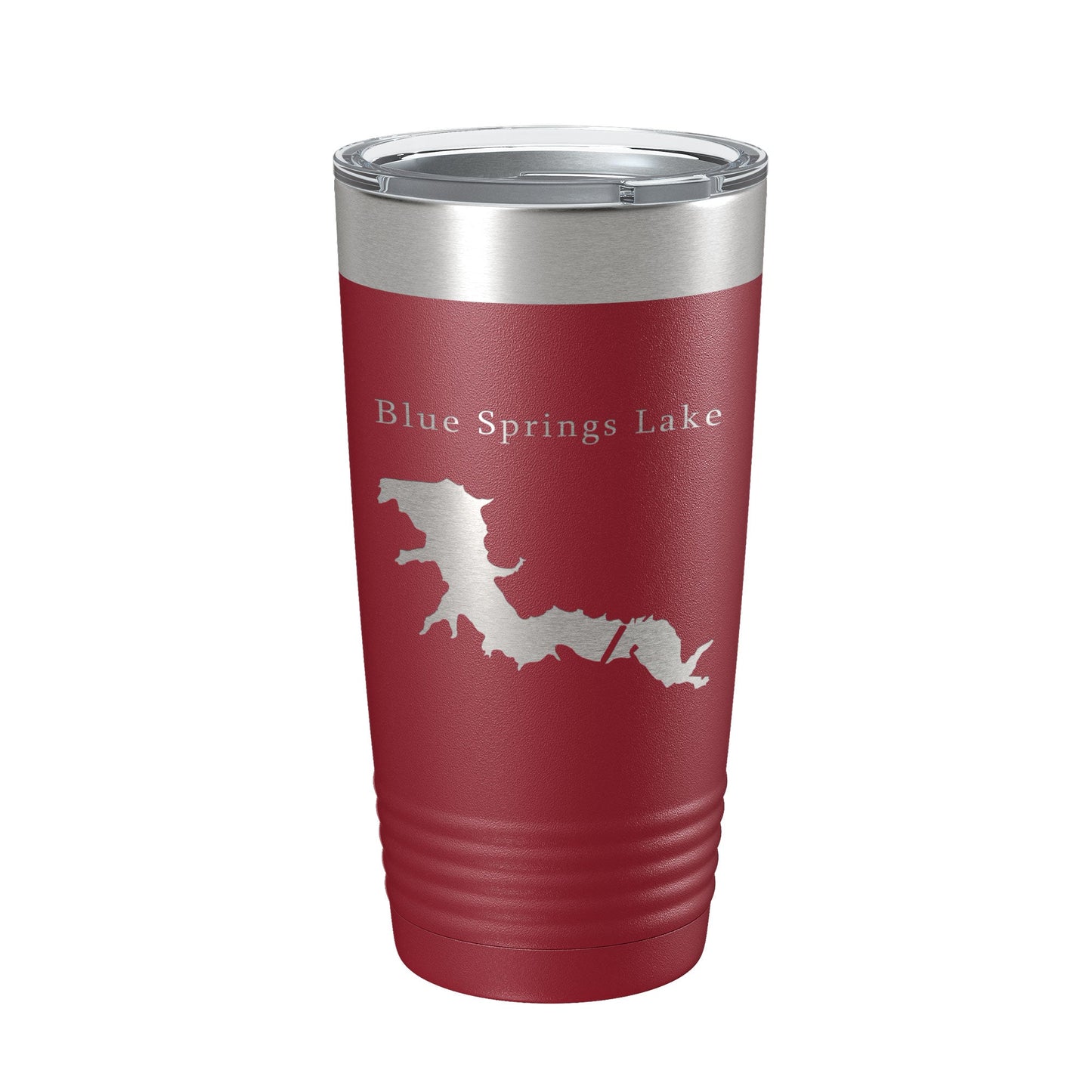 Blue Springs Lake Map Tumbler Travel Mug Insulated Laser Engraved Coffee Cup Missouri 20 oz-18