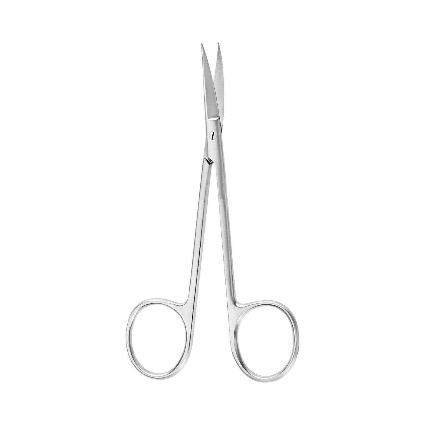 Iris Scissors McKesson Argent™ 4 Inch Length Surgical Grade Stainless Steel Finger Ring Handle Curved Sharp Tip / Sharp Tip