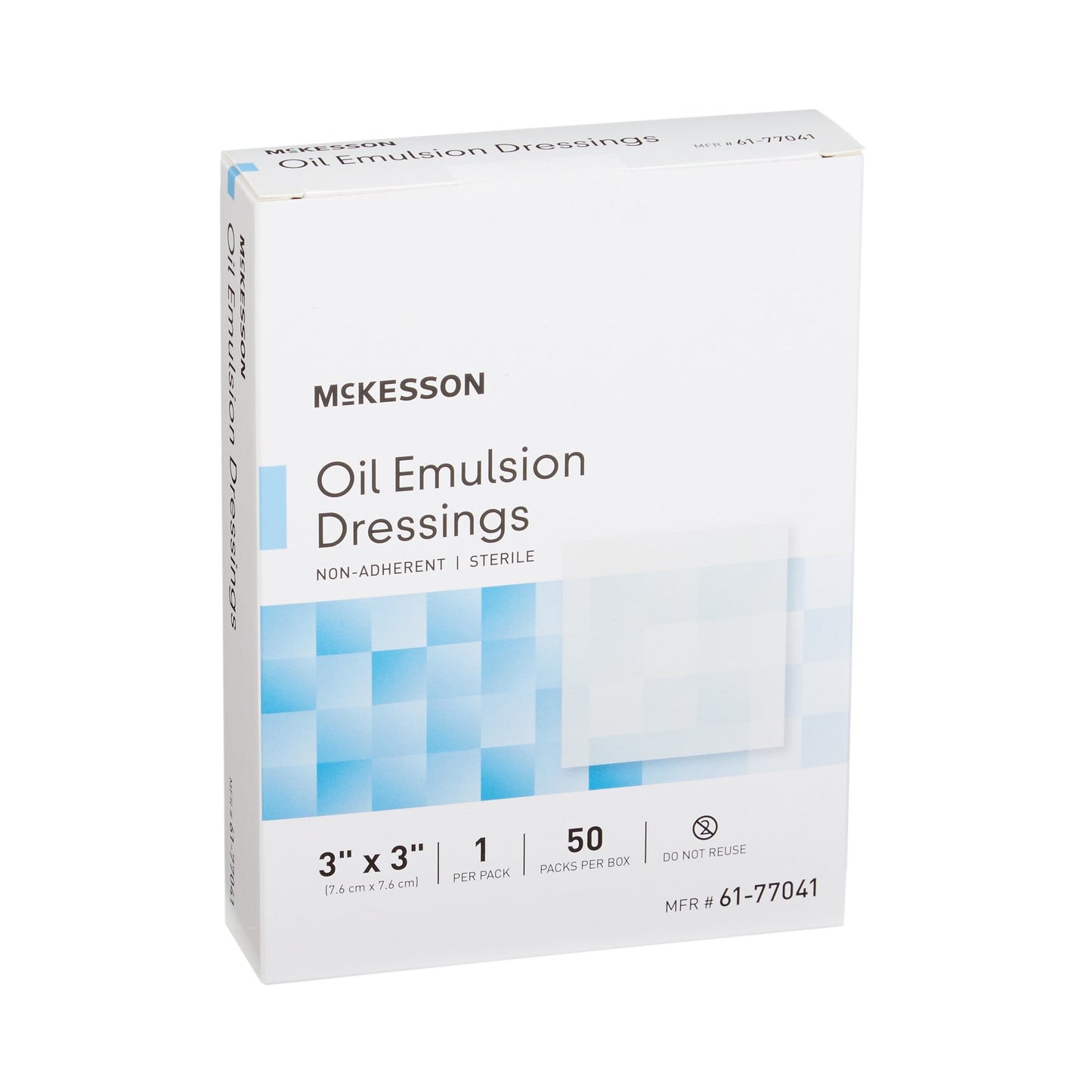 Oil Emulsion Impregnated Dressing McKesson Square 3 X 3 Inch Sterile