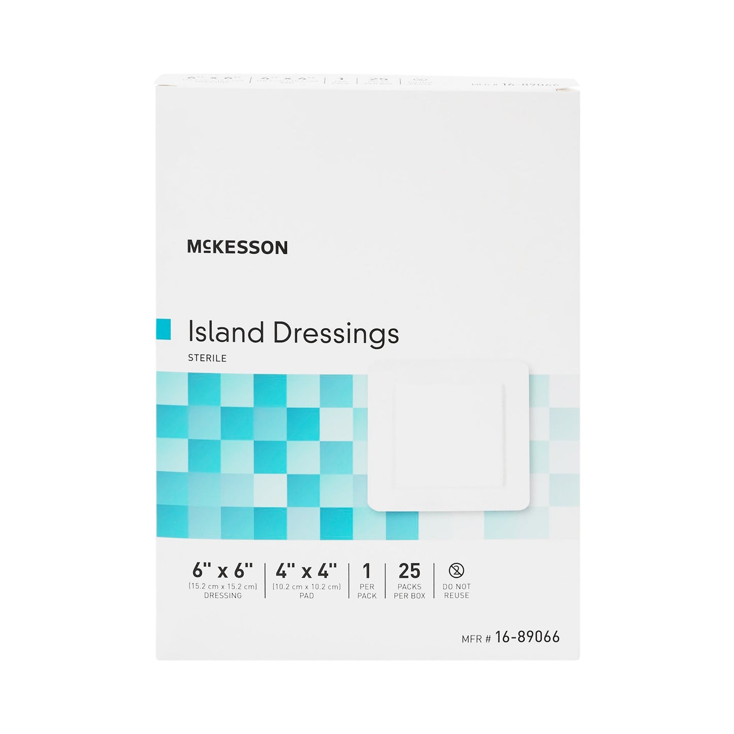 Island Dressing McKesson 6 X 6 Inch Square Sterile