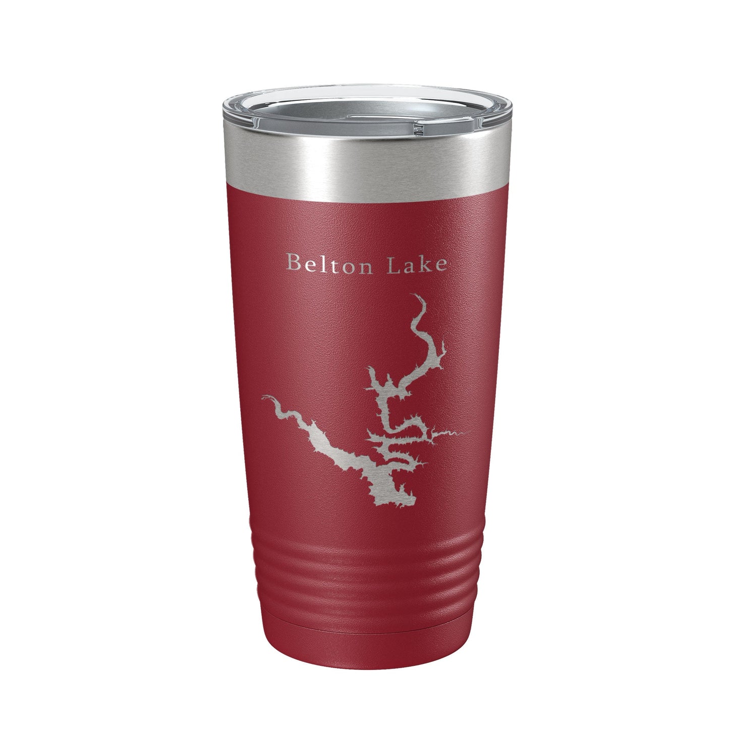 Belton Lake Map Tumbler Travel Mug Insulated Laser Engraved Coffee Cup Texas 20 oz-18