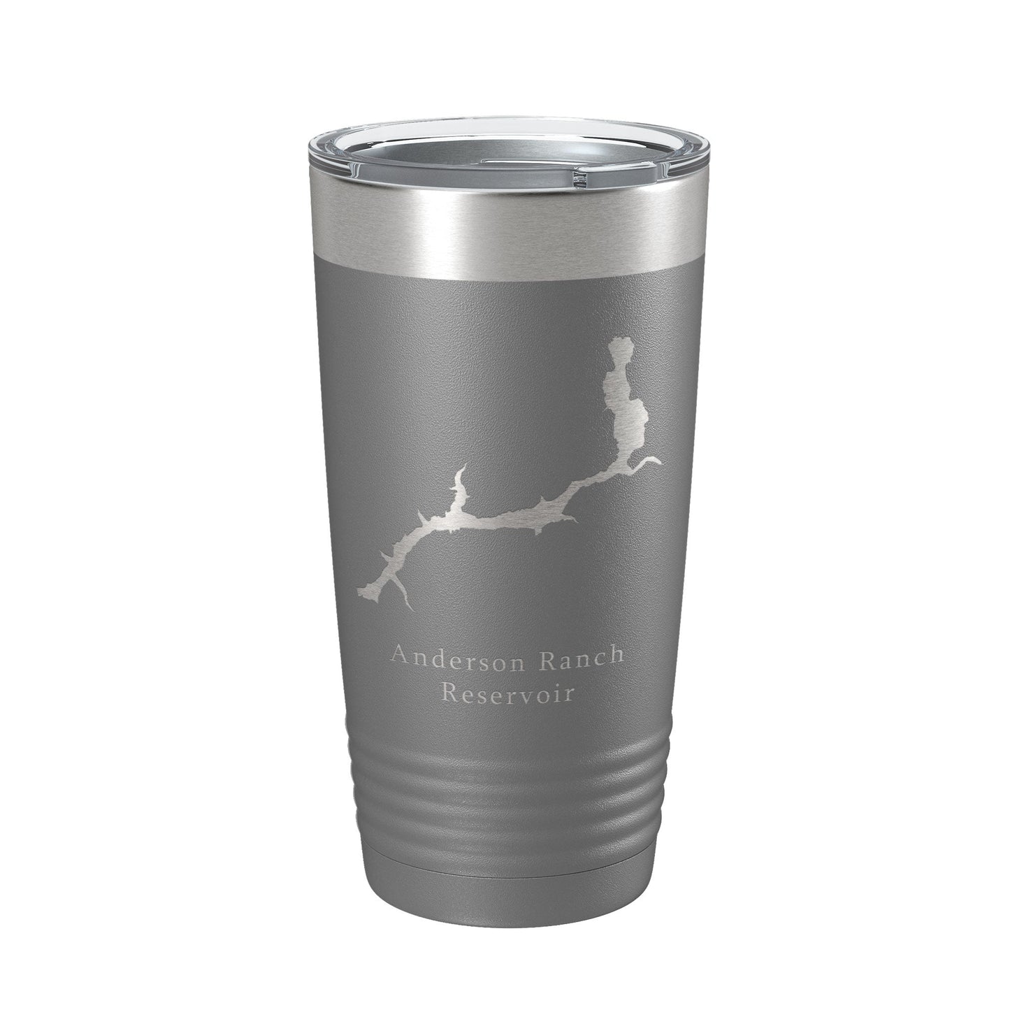 Anderson Ranch Reservoir Tumbler Lake Map Travel Mug Insulated Laser Engraved Coffee Cup South Fork Boise River Idaho 20 oz-16