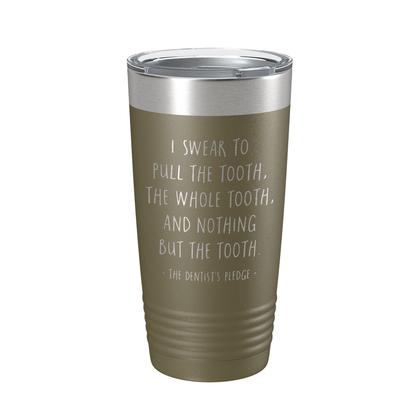 Dentist's Pledge Tumbler Travel Mug Insulated Laser Engraved Coffee Cup Funny Dentist Dental School Graduation Gift 20 oz-21