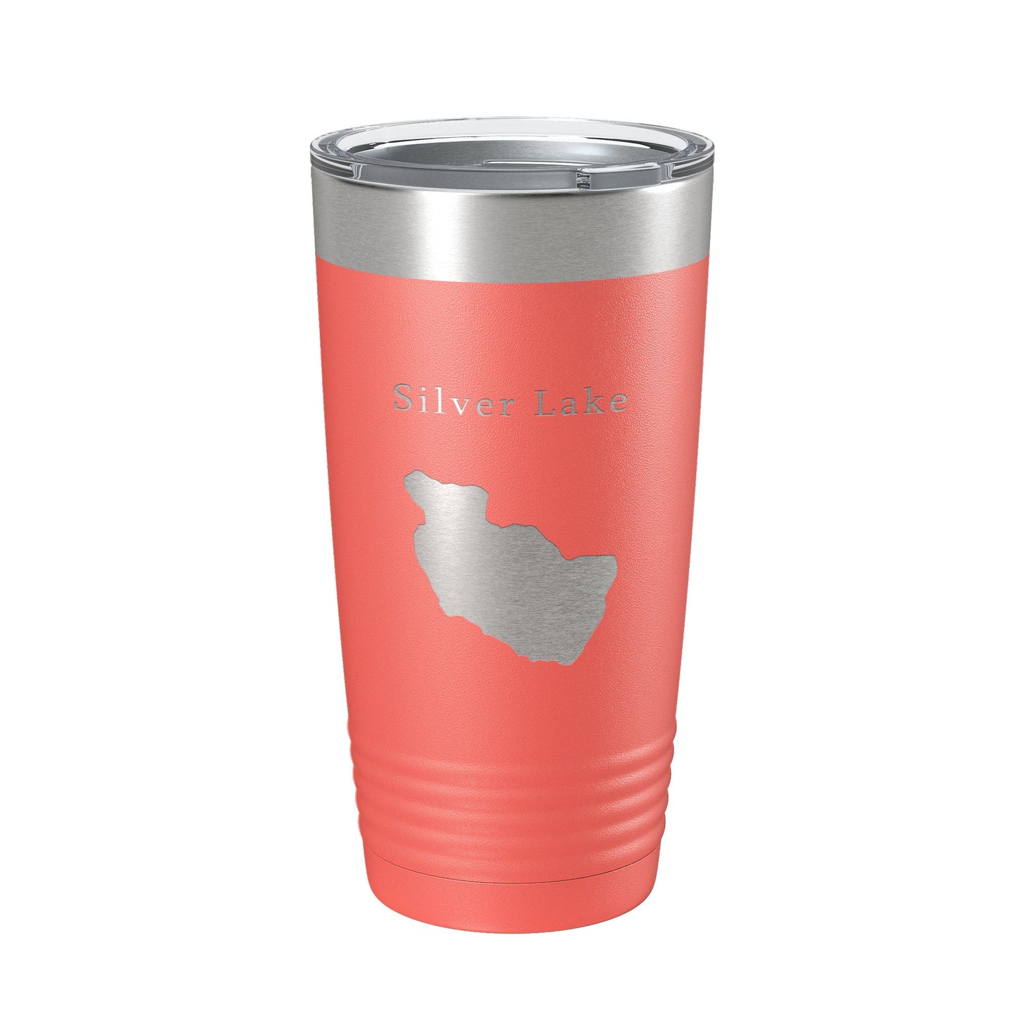 Silver Lake Map Tumbler Travel Mug Insulated Laser Engraved Coffee Cup Maine 20 oz-20