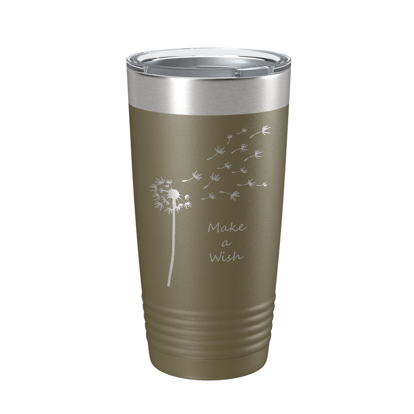Dandelion Make A Wish Tumbler Travel Mug Gift Mom Daughter Her Women Girls Insulated Laser Engraved Coffee Cup 20 oz-21