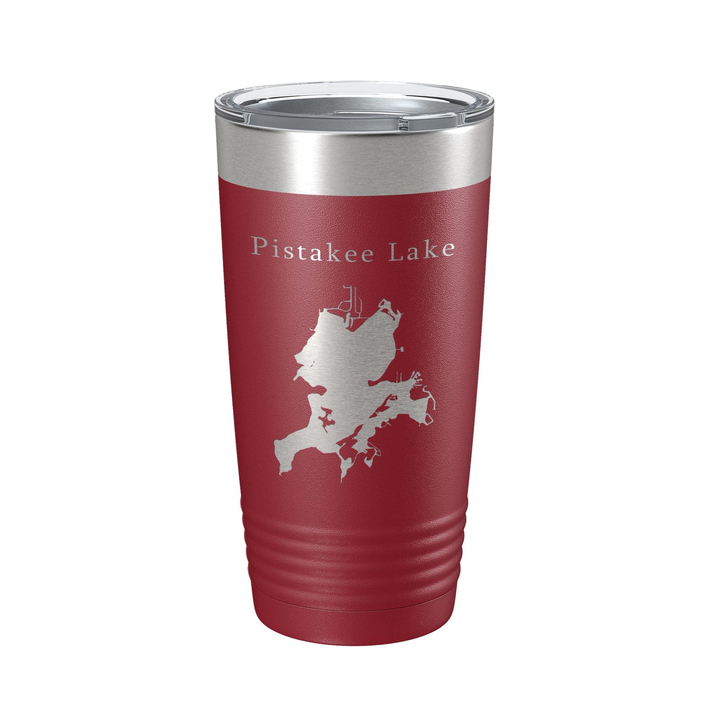 Pistakee Lake Map Tumbler Travel Mug Insulated Laser Engraved Coffee Cup Illinois 20 oz-18