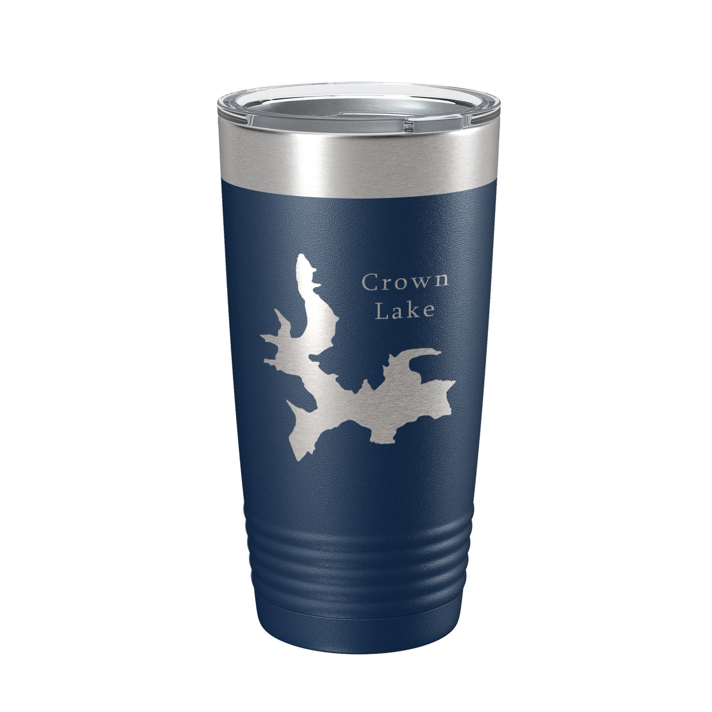 Crown Lake Map Tumbler Travel Mug Insulated Laser Engraved Coffee Cup Arkansas 20 oz-2