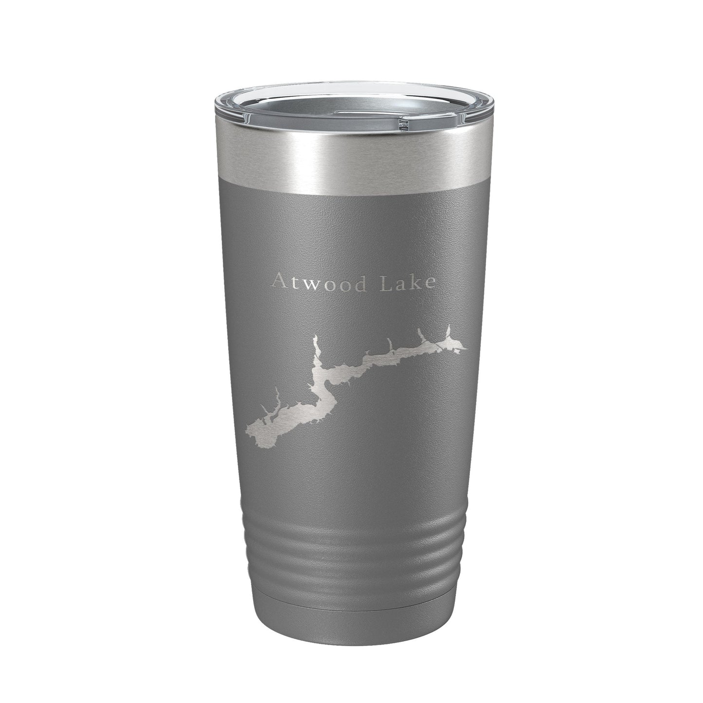 Atwood Lake Map Tumbler Travel Mug Insulated Laser Engraved Coffee Cup Ohio 20 oz-16