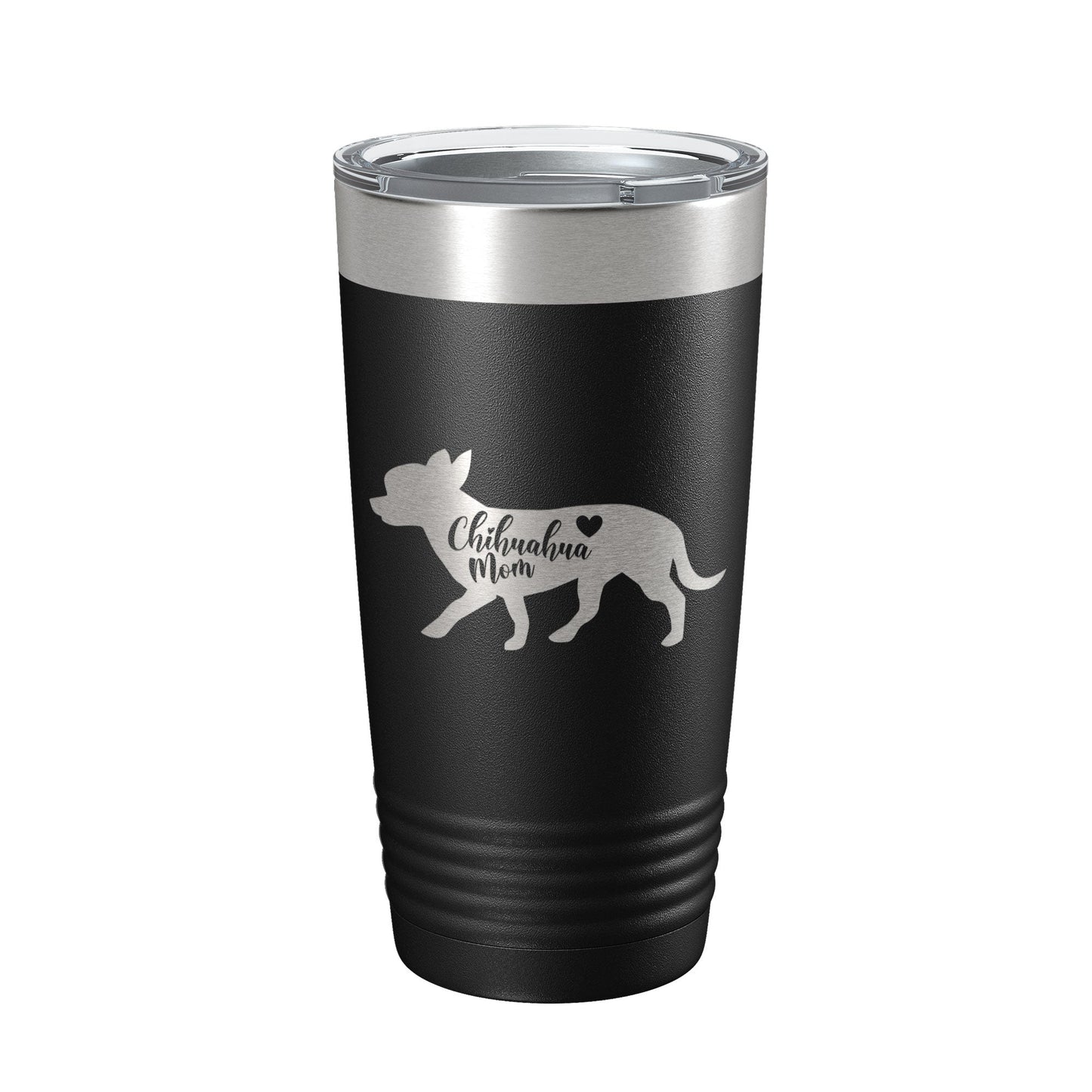 Chihuahua Mom Tumbler Dog Travel Mug Gift Insulated Laser Engraved Coffee Cup 20 oz-5