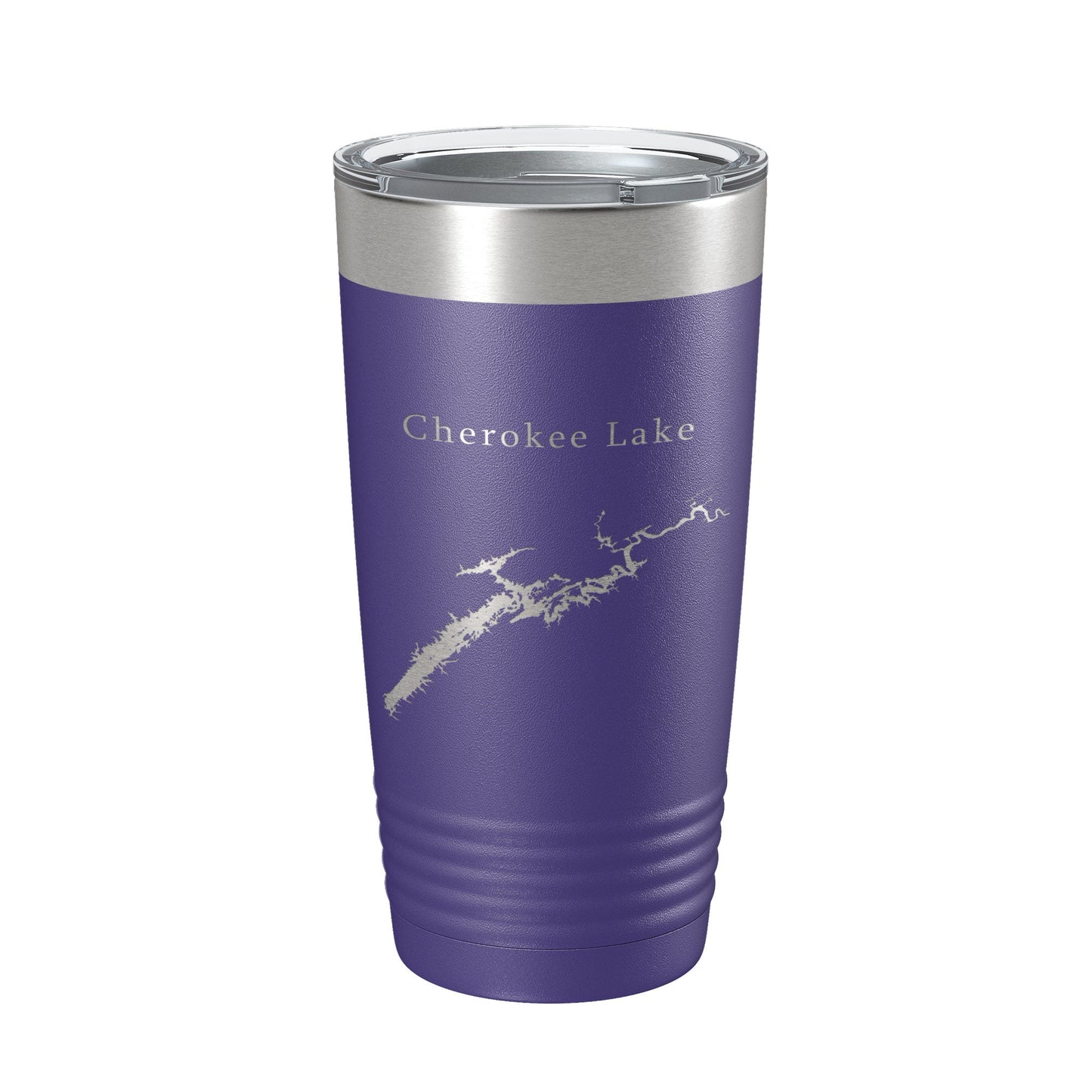 Cherokee Lake Map Tumbler Travel Mug Insulated Laser Engraved Coffee Cup Tennessee 20 oz-15