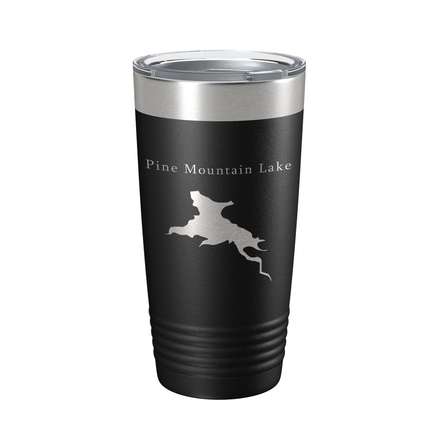 Pine Mountain Lake Map Tumbler Travel Mug Insulated Laser Engraved Coffee Cup California 20 oz-5