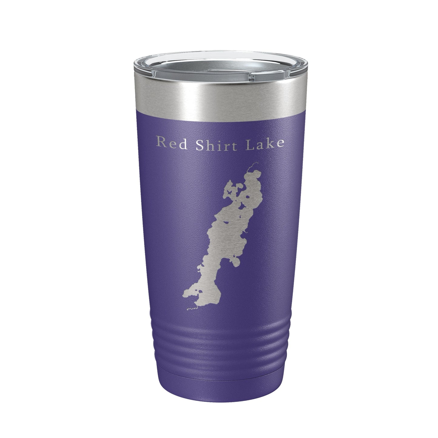 Red Shirt Lake Map Tumbler Travel Mug Insulated Laser Engraved Coffee Cup Alaska 20 oz-15
