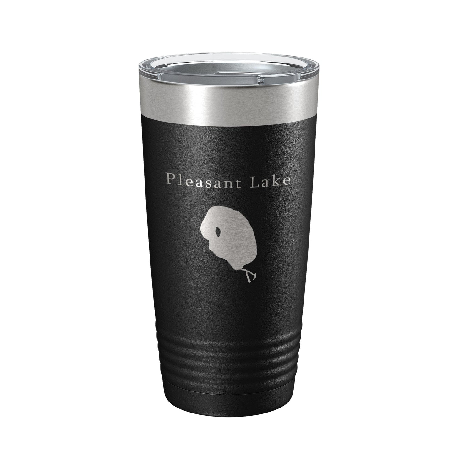 Pleasant Lake Map Tumbler Travel Mug Insulated Laser Engraved Coffee Cup Michigan 20 oz-5