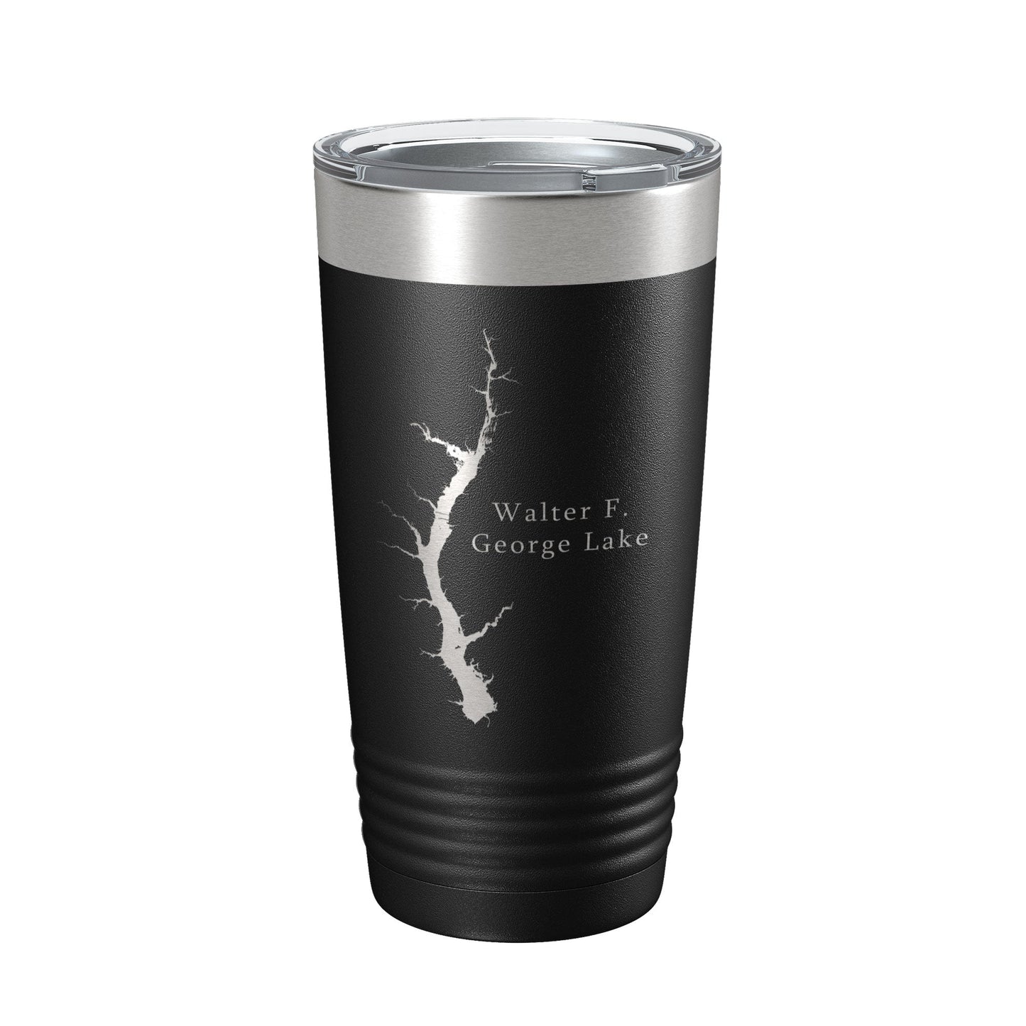 Walter F. George Lake Map Tumbler Travel Mug Insulated Laser Engraved Coffee Cup Alabama Georgia 20 oz-5