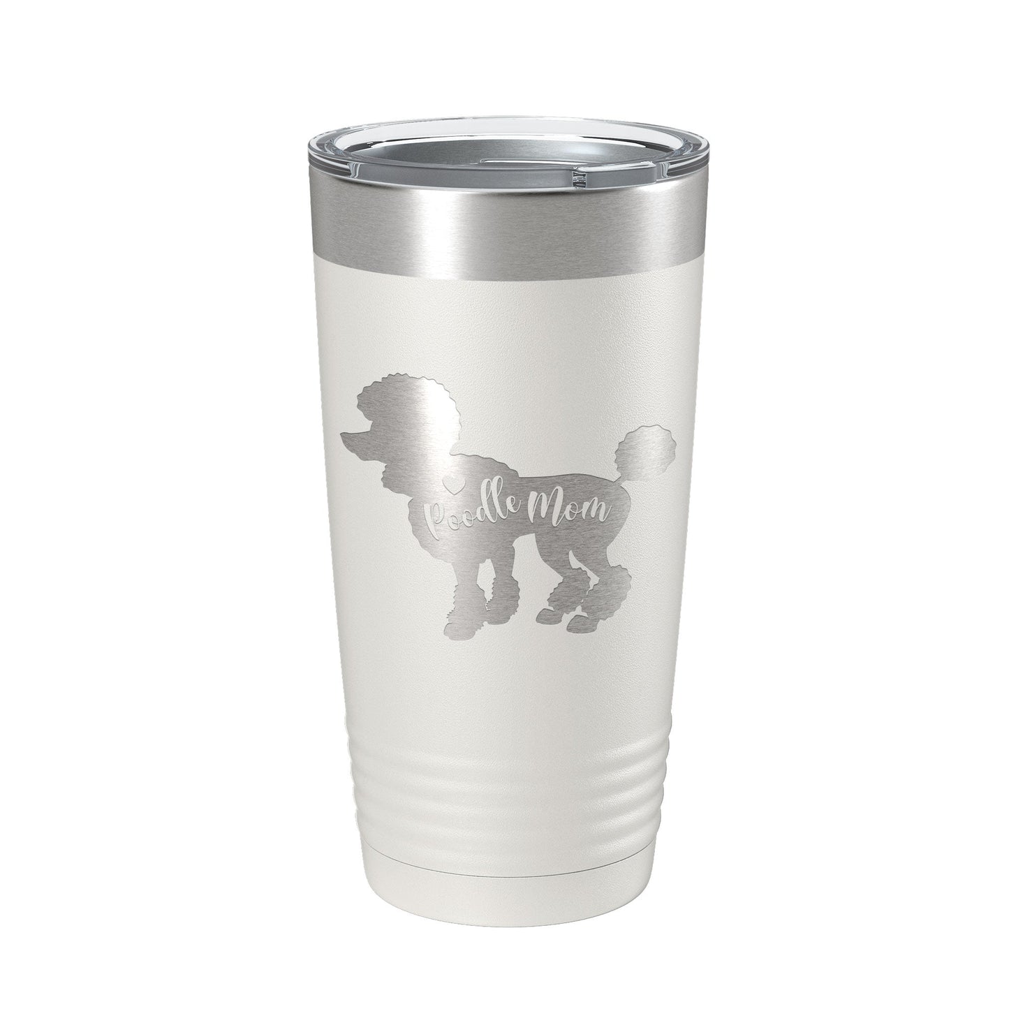 Poodle Mom Tumbler Dog Travel Mug Gift Insulated Laser Engraved Coffee Cup 20 oz-1