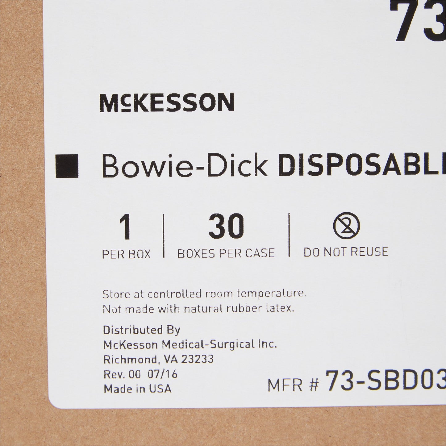 McKesson Sterilization Bowie-Dick Test Pack Steam