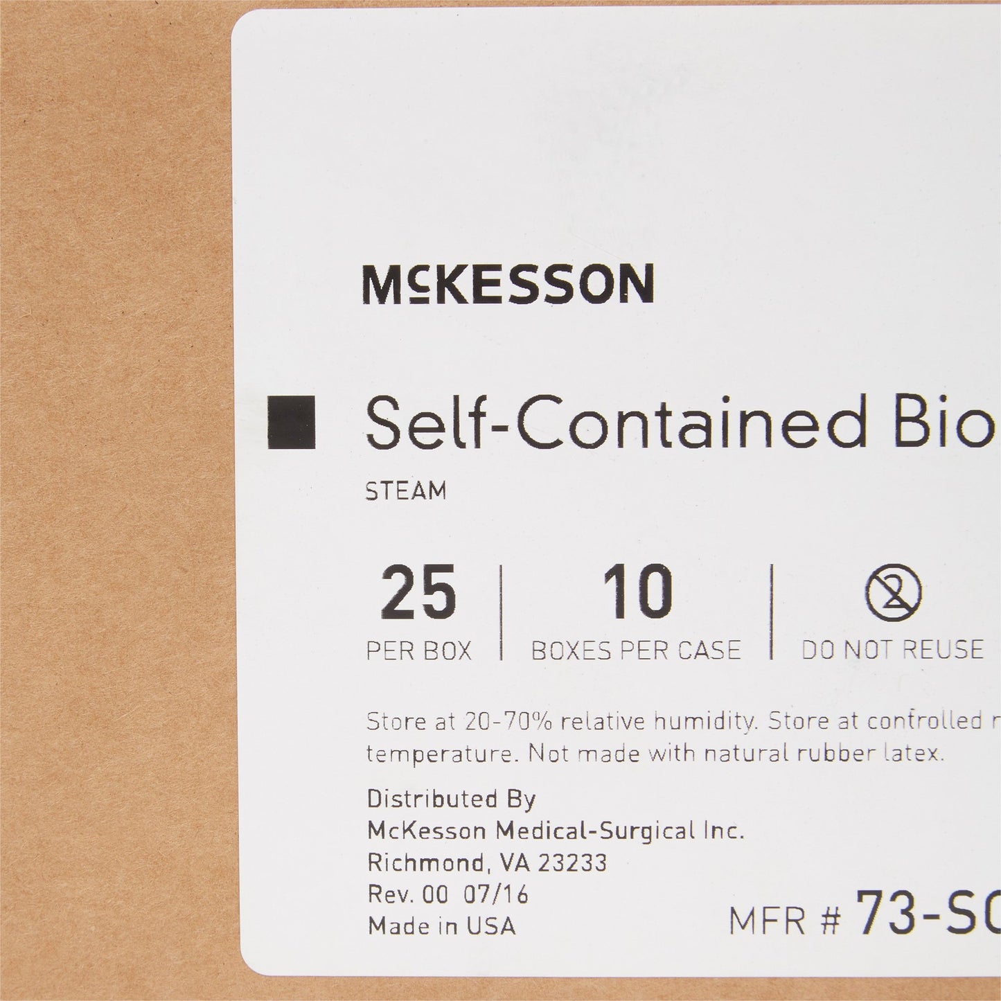 McKesson Sterilization Biological Indicator Vial Steam