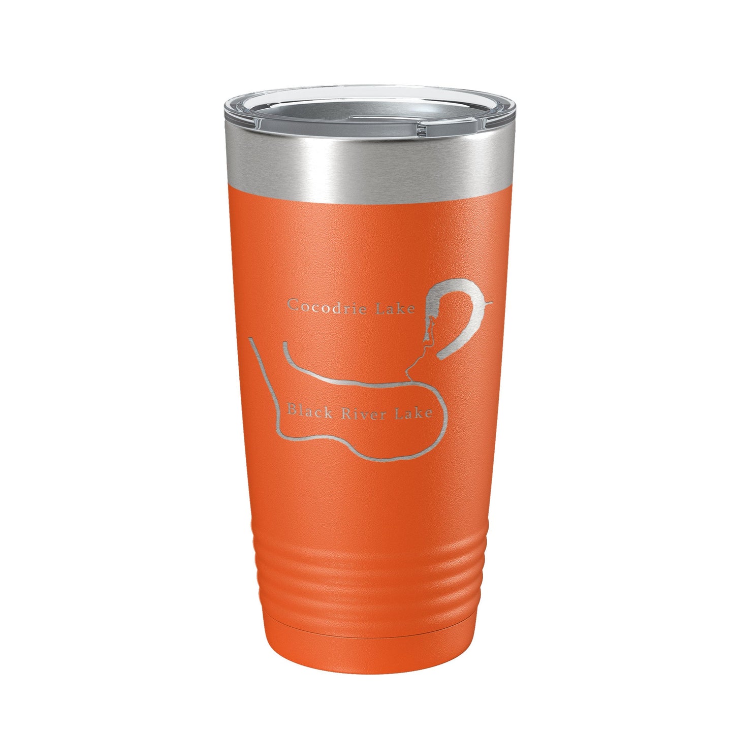 Black River Lake and Cocodrie Lake Map Tumbler Travel Mug Insulated Laser Engraved Coffee Cup Louisiana 20 oz-17
