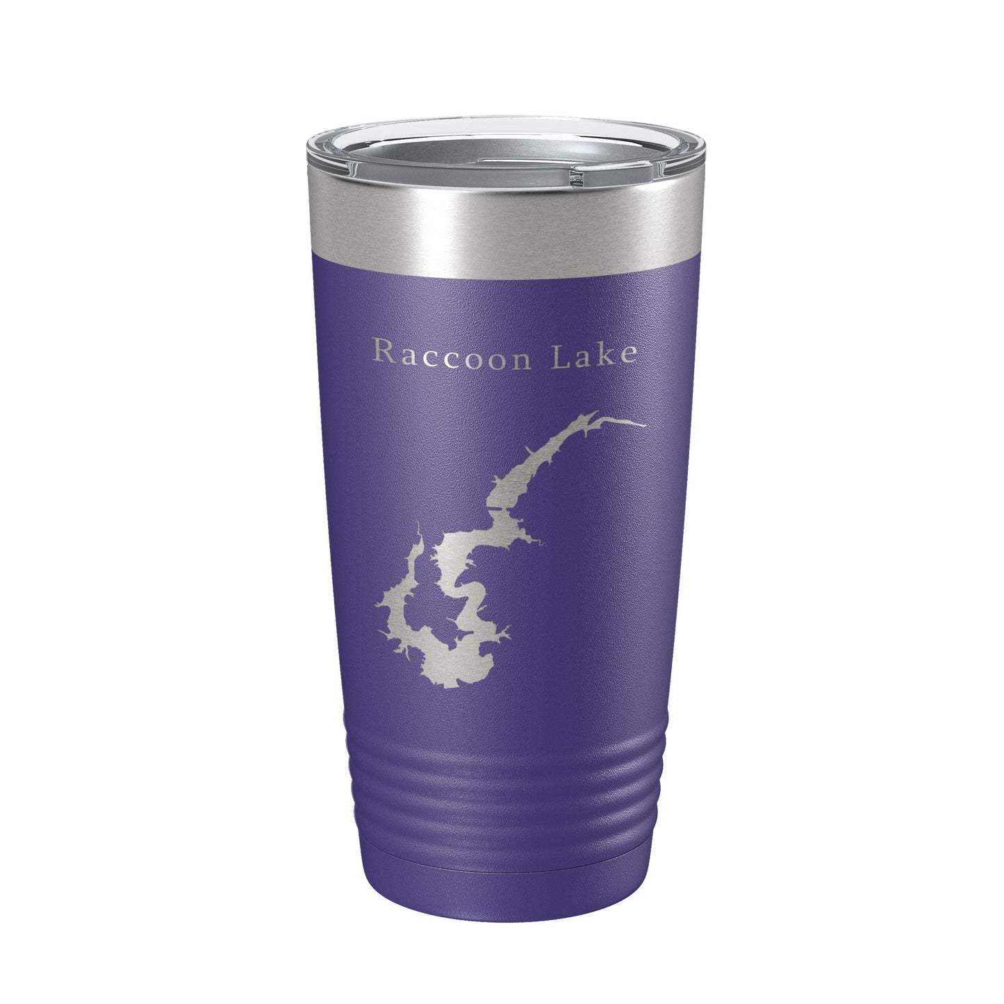 Raccoon Lake Map Tumbler Travel Mug Insulated Laser Engraved Coffee Cup Indiana 20 oz-15