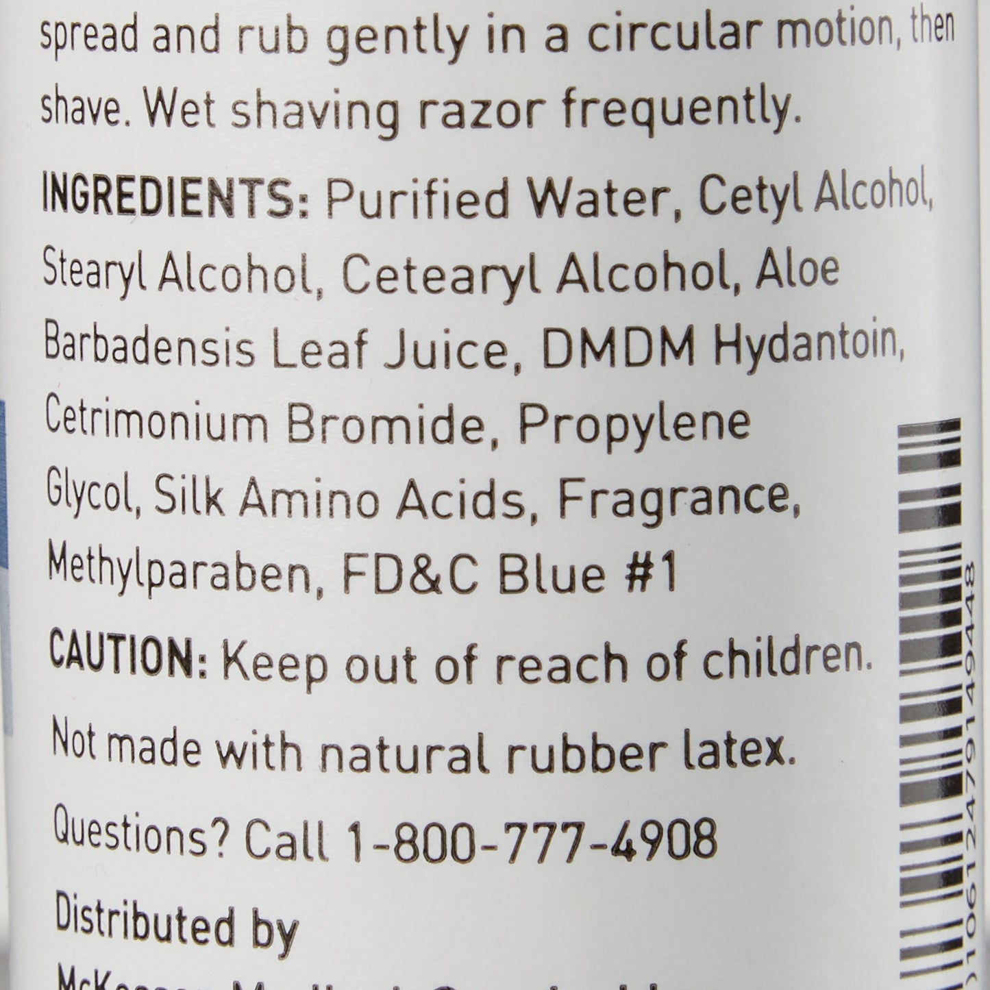 Shaving Gel McKesson Bottle 1.5 oz.