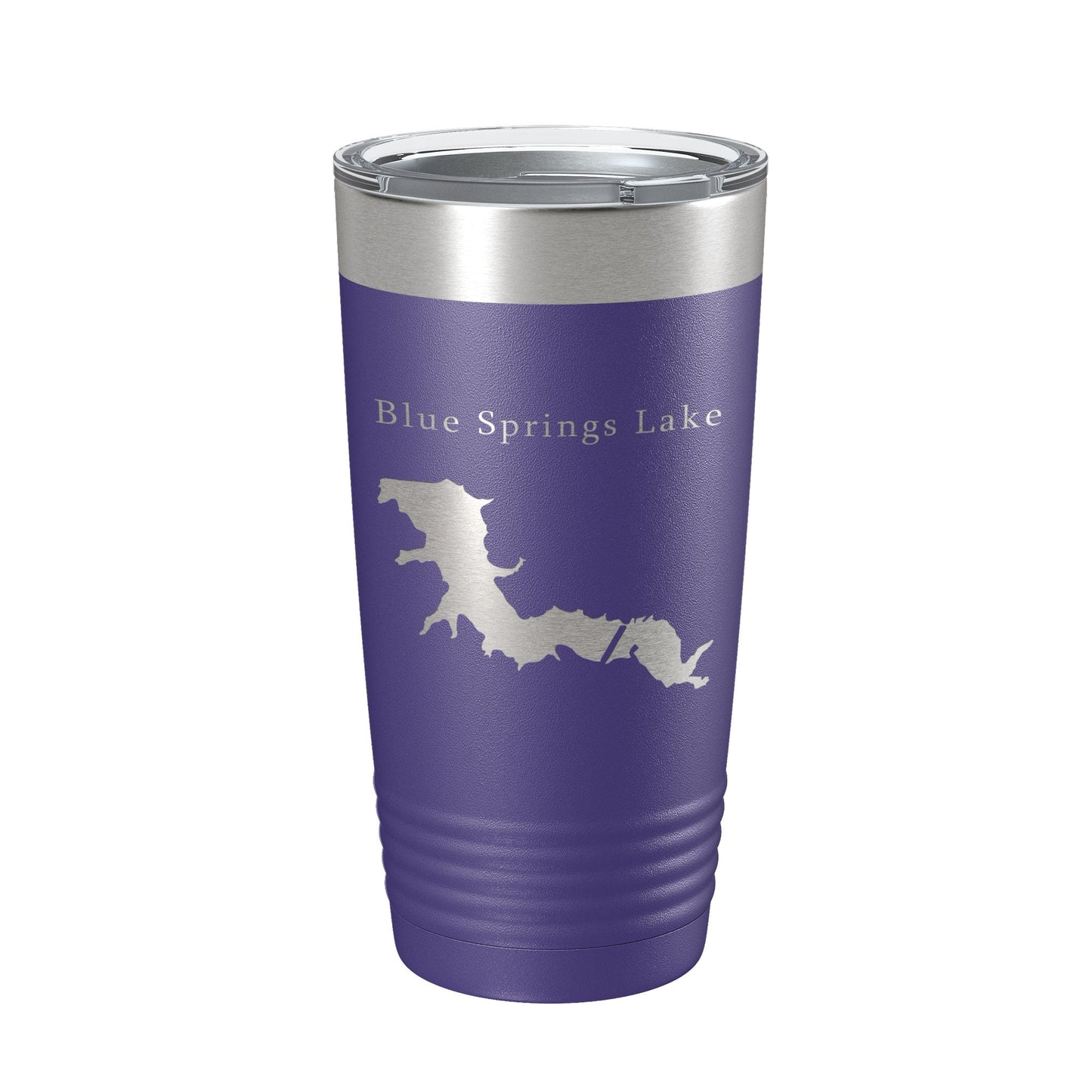 Blue Springs Lake Map Tumbler Travel Mug Insulated Laser Engraved Coffee Cup Missouri 20 oz-15