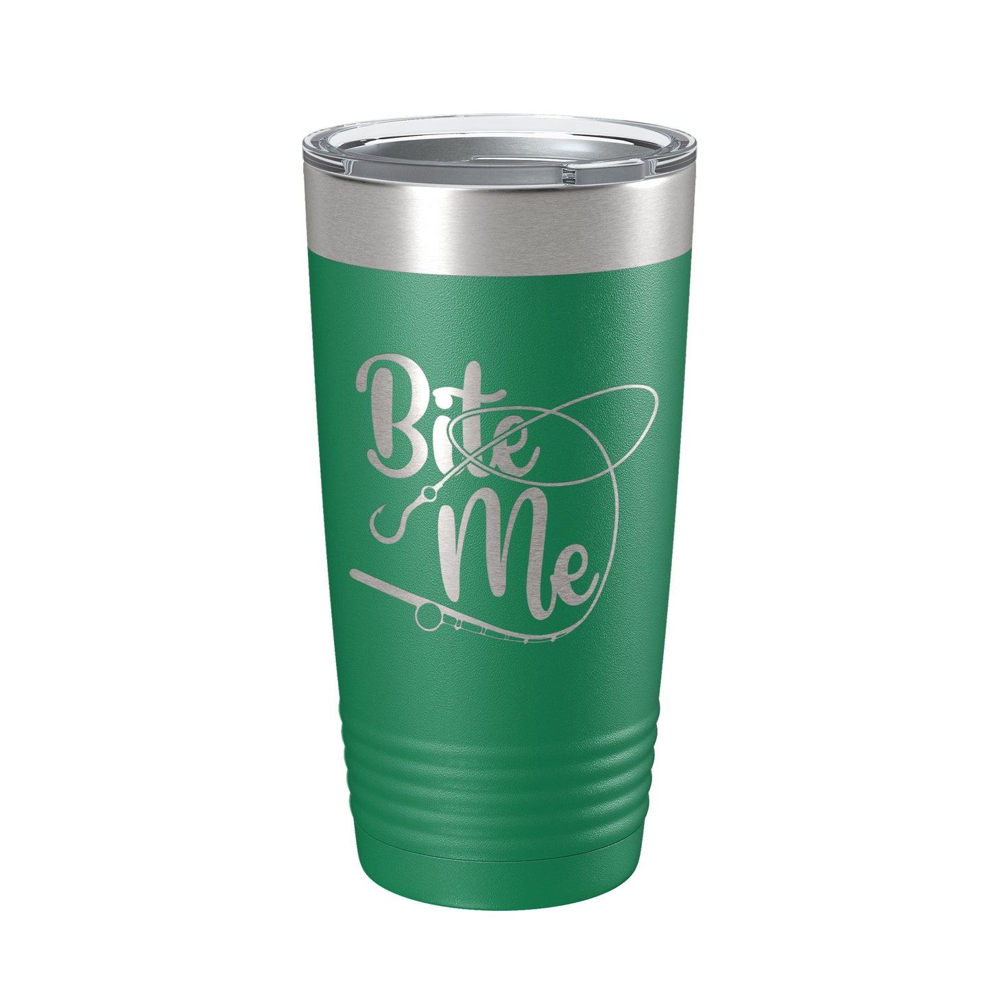 Fishing Tumbler Funny Bite Me Travel Mug Insulated Laser Engraved Coffee Cup Funny Gift For Angler Bass Fisherman 20 oz-9