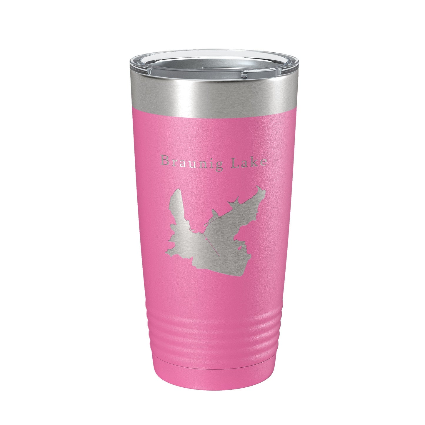 Victor Braunig Lake Map Tumbler Travel Mug Insulated Laser Engraved Coffee Cup Texas 20 oz-11