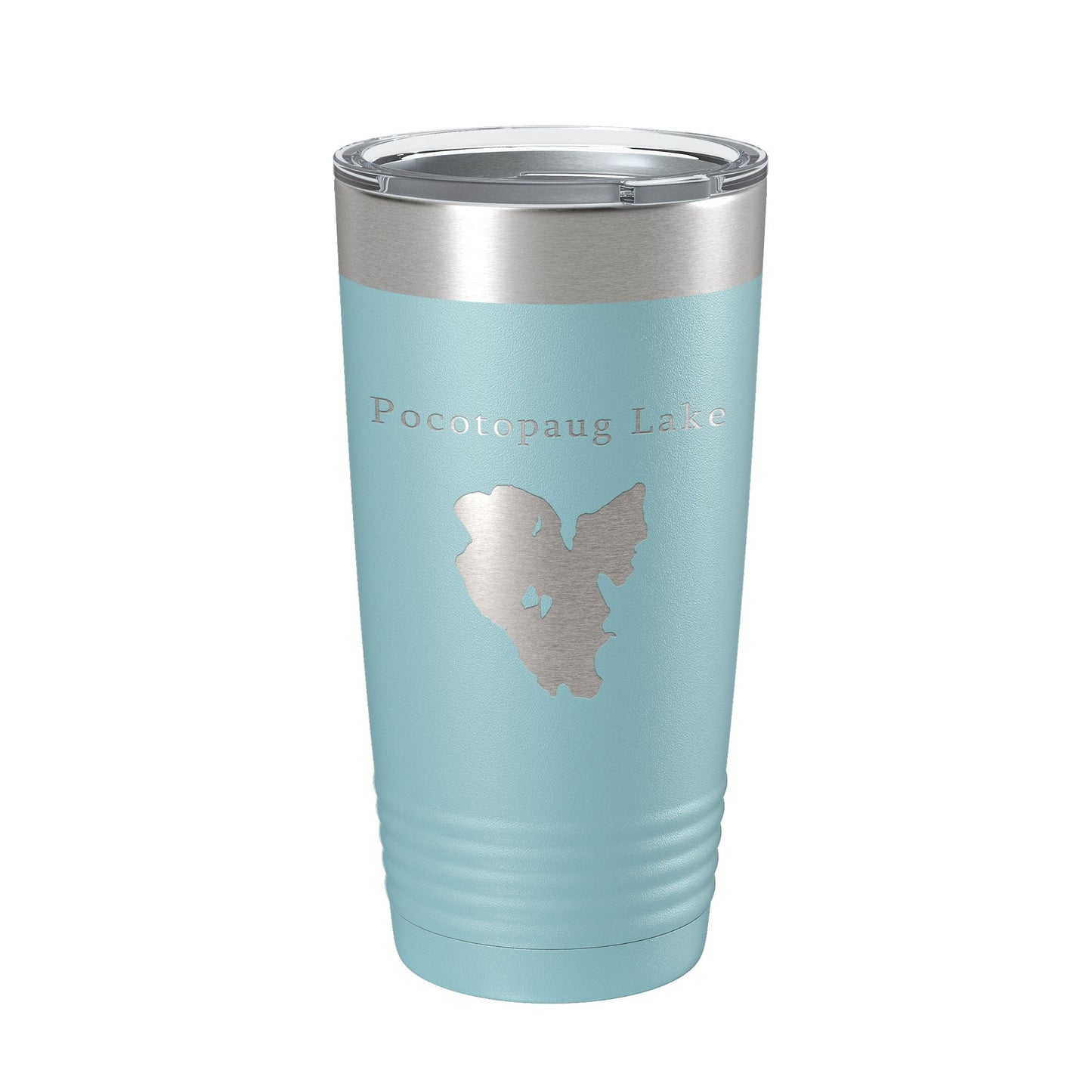 Pocotopaug Lake Map Tumbler Travel Mug Insulated Laser Engraved Coffee Cup Connecticut 20 oz-13