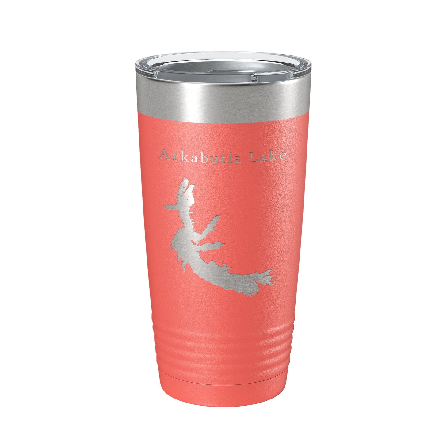 Arkabutla Lake Map Tumbler Travel Mug Insulated Laser Engraved Coffee Cup Mississippi 20 oz-20
