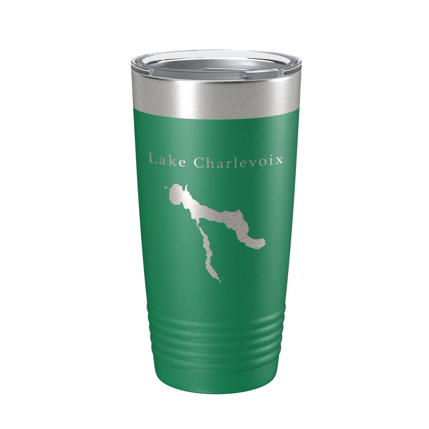 Lake Charlevoix Map Tumbler Travel Mug Insulated Laser Engraved Coffee Cup Michigan 20 oz-9