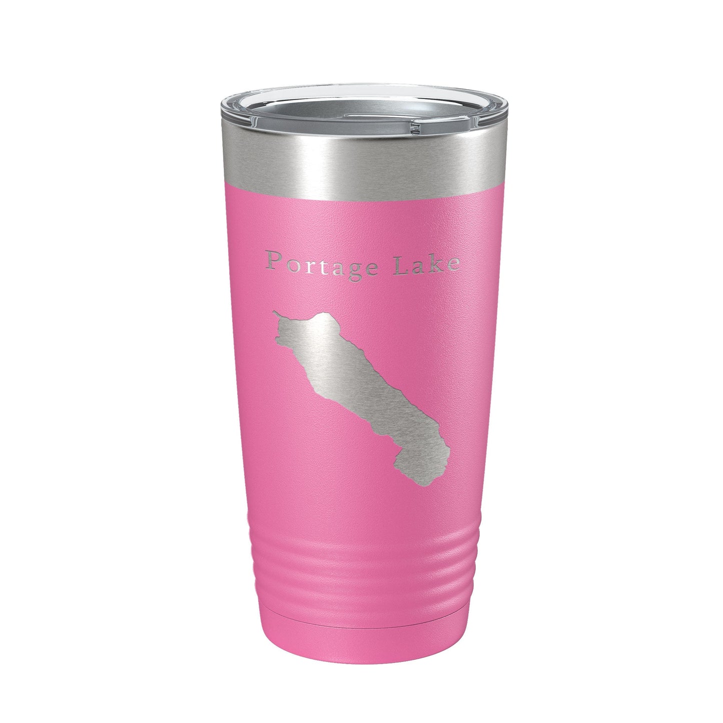 Portage Lake Map Tumbler Travel Mug Insulated Laser Engraved Coffee Cup Alaska 20 oz-11