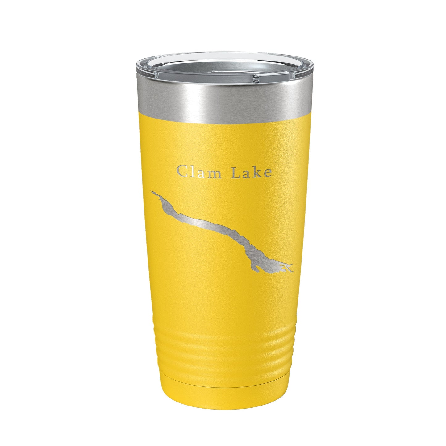 Clam Lake Map Tumbler Travel Mug Insulated Laser Engraved Coffee Cup Michigan 20 oz-19
