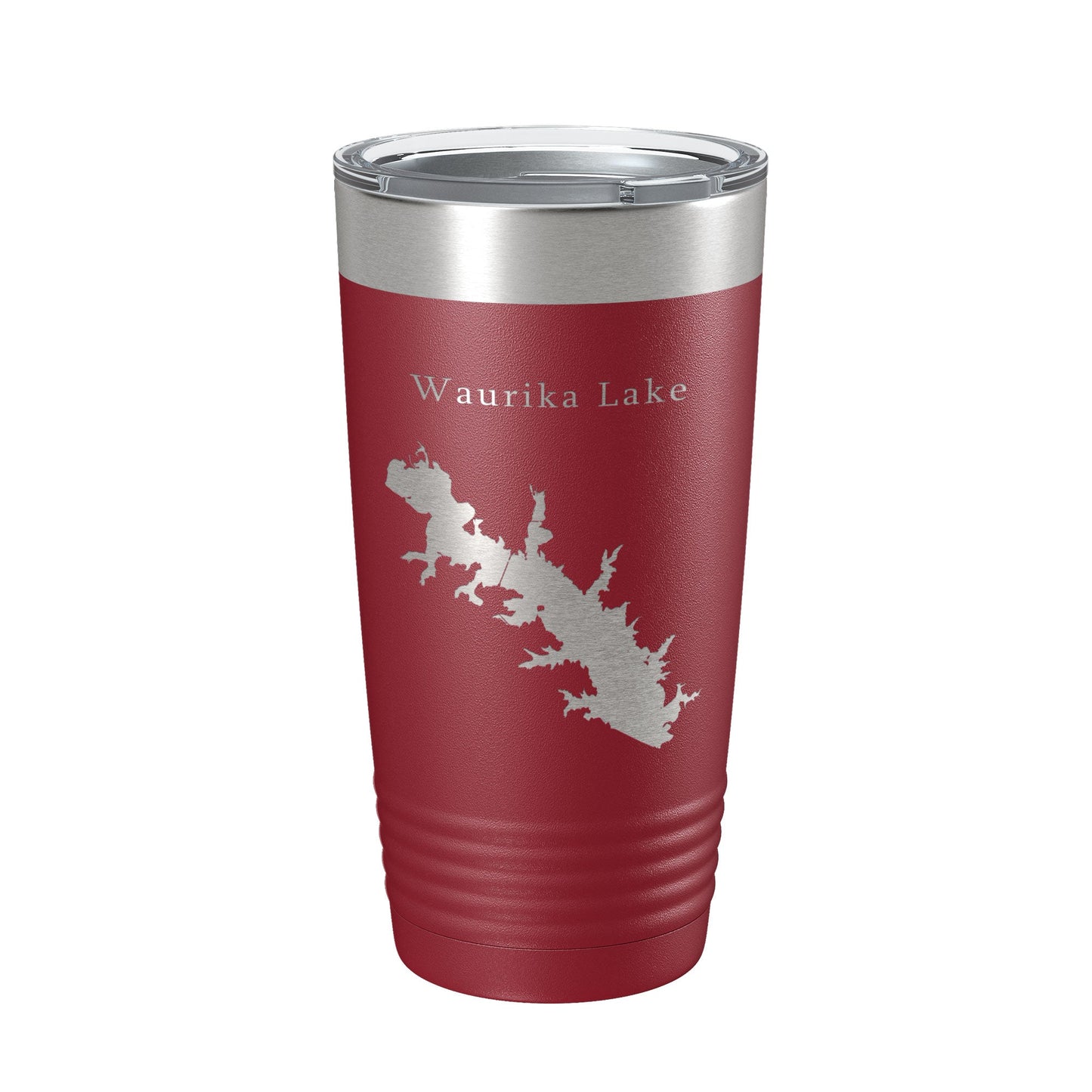 Waurika Lake Map Tumbler Travel Mug Insulated Laser Engraved Coffee Cup Oklahoma 20 oz-18