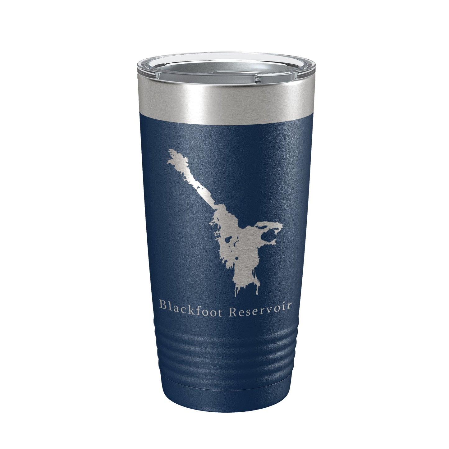 Blackfoot Reservoir Tumbler Lake Map Travel Mug Insulated Laser Engraved Coffee Cup Idaho 20 oz-8
