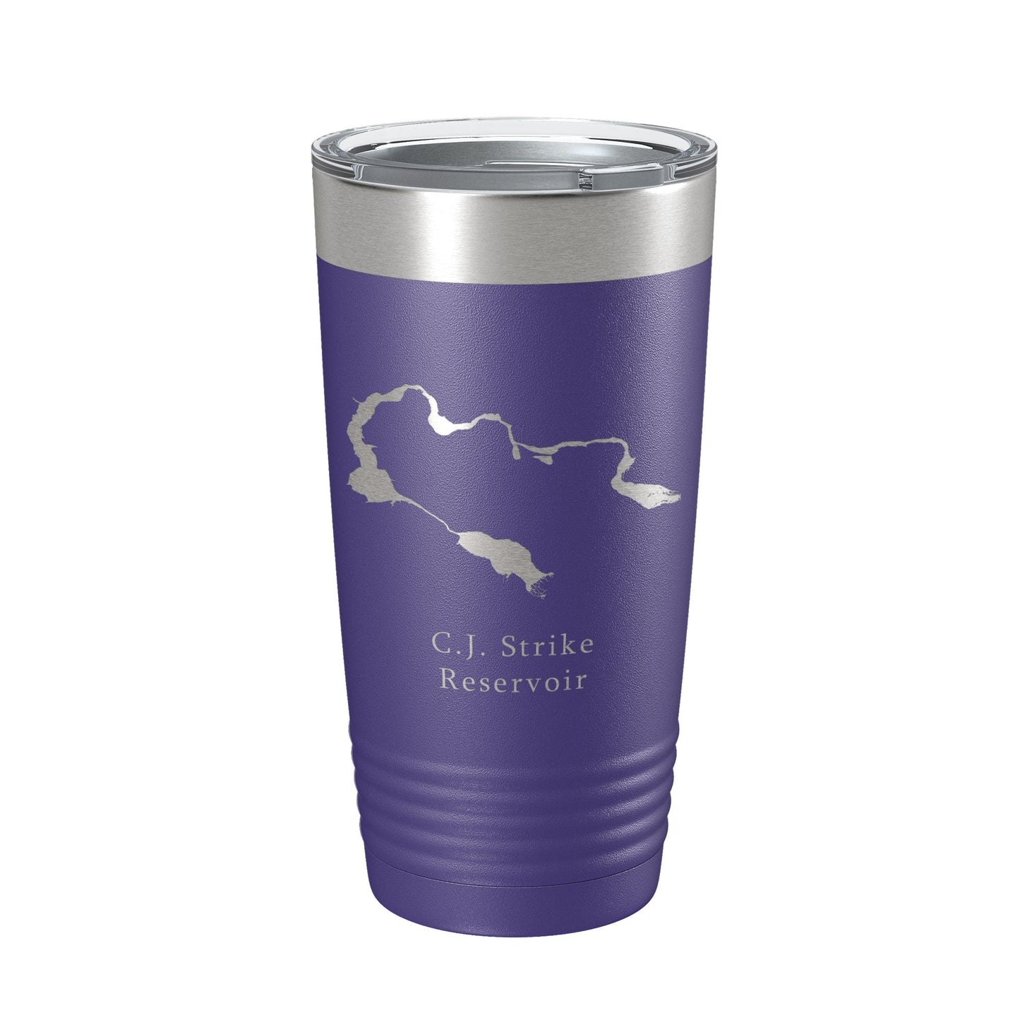 C. J. Strike Reservoir Tumbler Lake Map Travel Mug Insulated Laser Engraved Coffee Cup Snake River Boise Idaho 20 oz-15