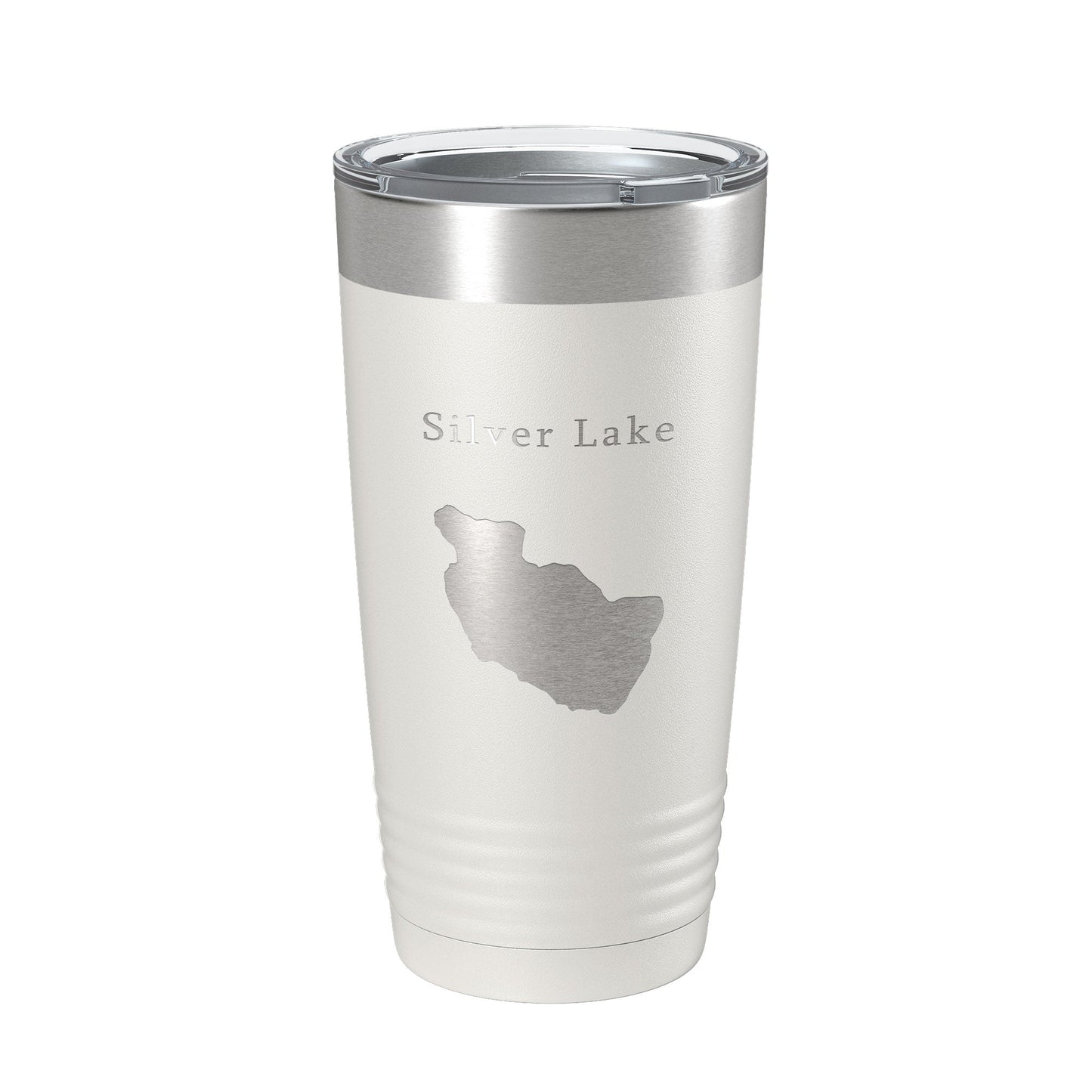 Silver Lake Map Tumbler Travel Mug Insulated Laser Engraved Coffee Cup Maine 20 oz-7