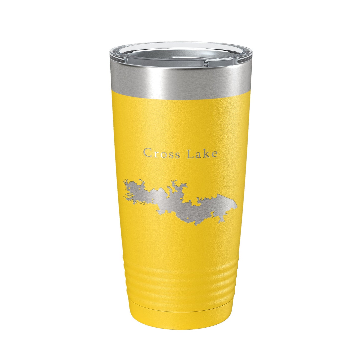 Cross Lake Map Tumbler Travel Mug Insulated Laser Engraved Coffee Cup Shreveport Louisiana 20 oz-4