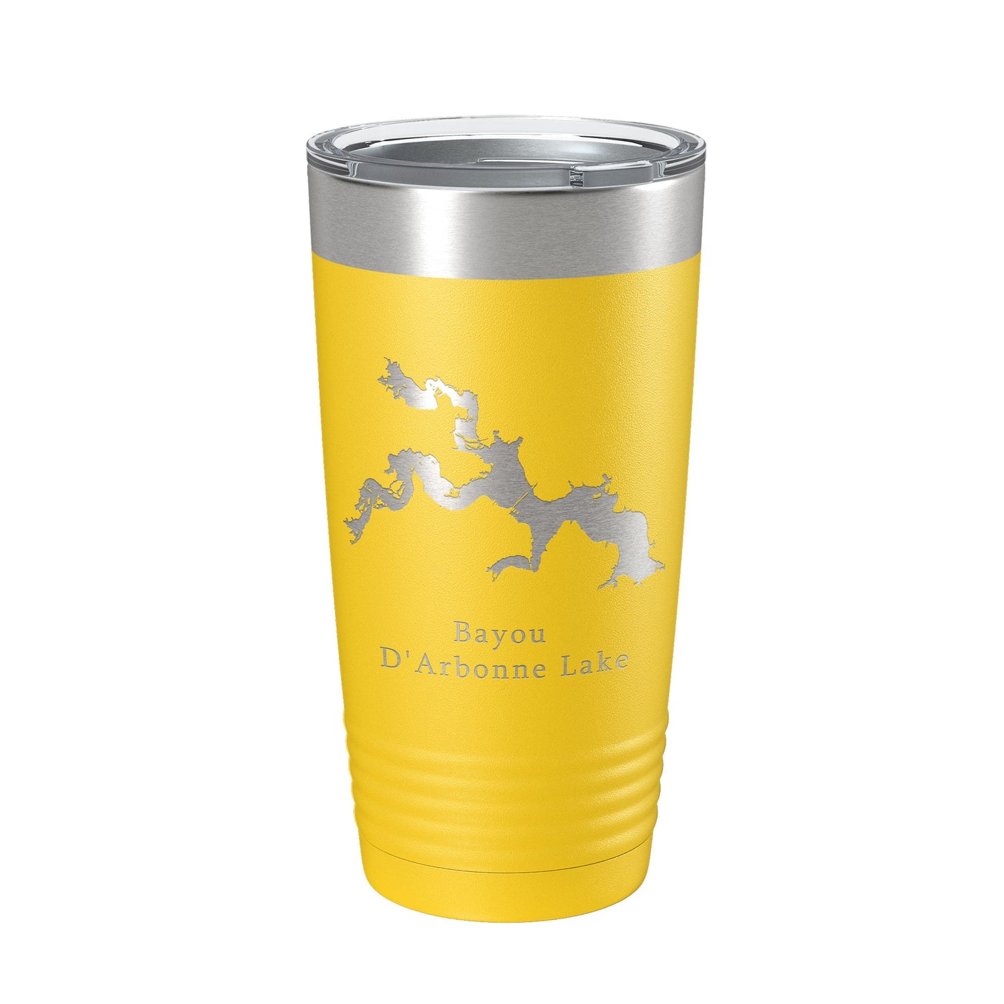 Bayou D'Arbonne Lake Map Tumbler Travel Mug Insulated Laser Engraved Coffee Cup Louisiana 20 oz-19