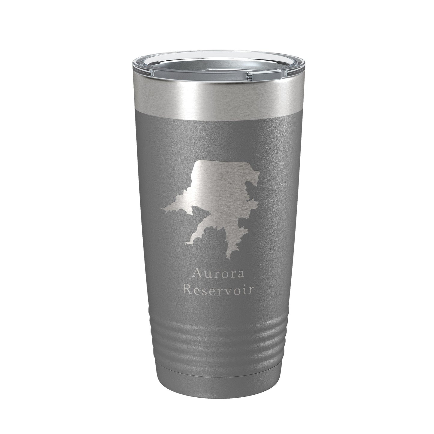 Aurora Reservoir Tumbler Lake Map Travel Mug Insulated Laser Engraved Coffee Cup Colorado 20 oz-16