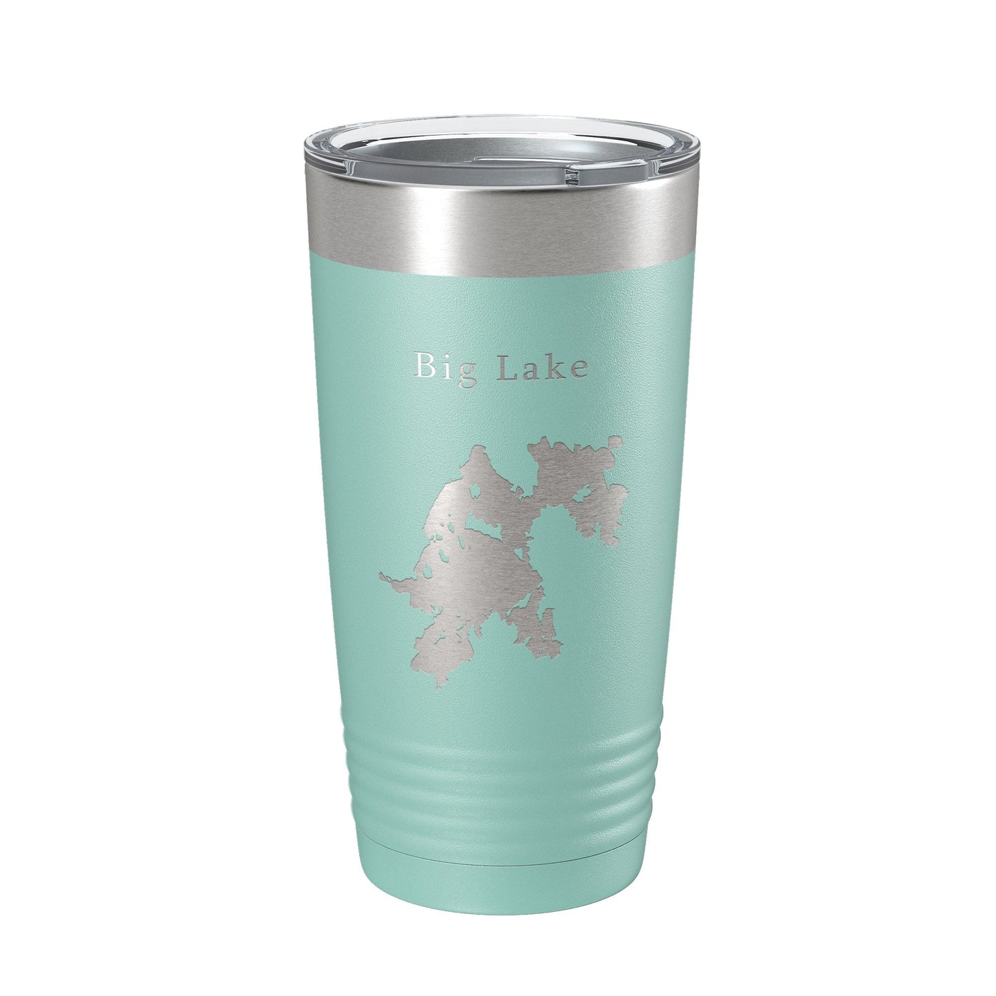 Big Lake Map Tumbler Travel Mug Insulated Laser Engraved Coffee Cup Maine 20 oz-12