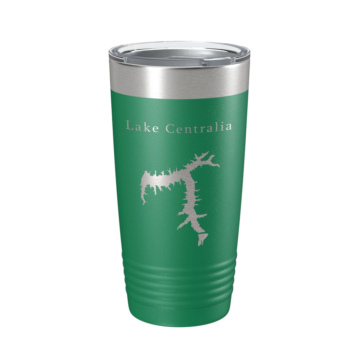 Lake Centralia Map Tumbler Travel Mug Insulated Laser Engraved Coffee Cup Illinois 20 oz-9