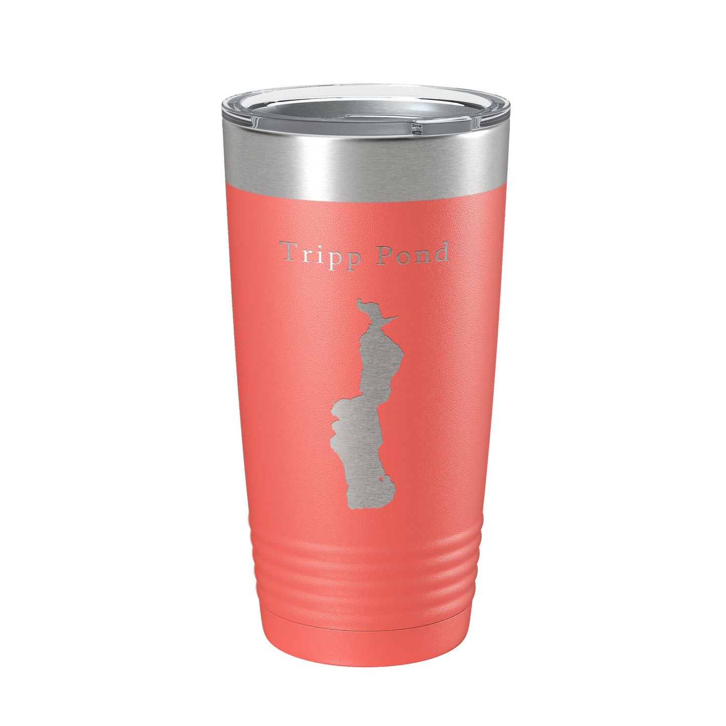 Tripp Pond Tumbler Lake Map Travel Mug Insulated Laser Engraved Coffee Cup Maine 20 oz-20