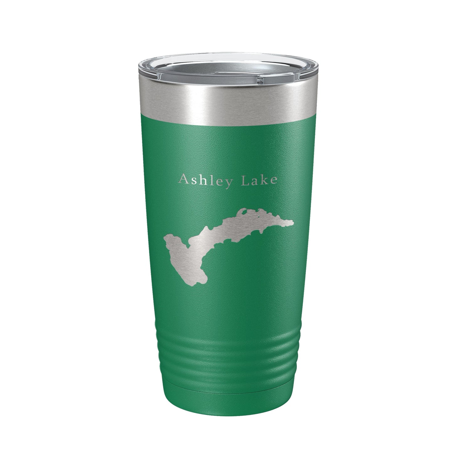 Ashley Lake Map Tumbler Travel Mug Insulated Laser Engraved Coffee Cup Montana 20 oz-9