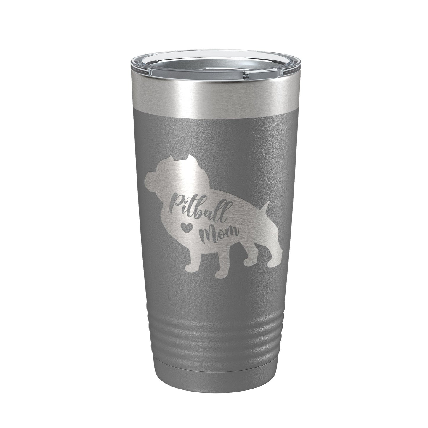 Pitbull Mom Tumbler Dog Travel Mug Gift Insulated Laser Engraved Coffee Cup Pit Bull 20 oz-16