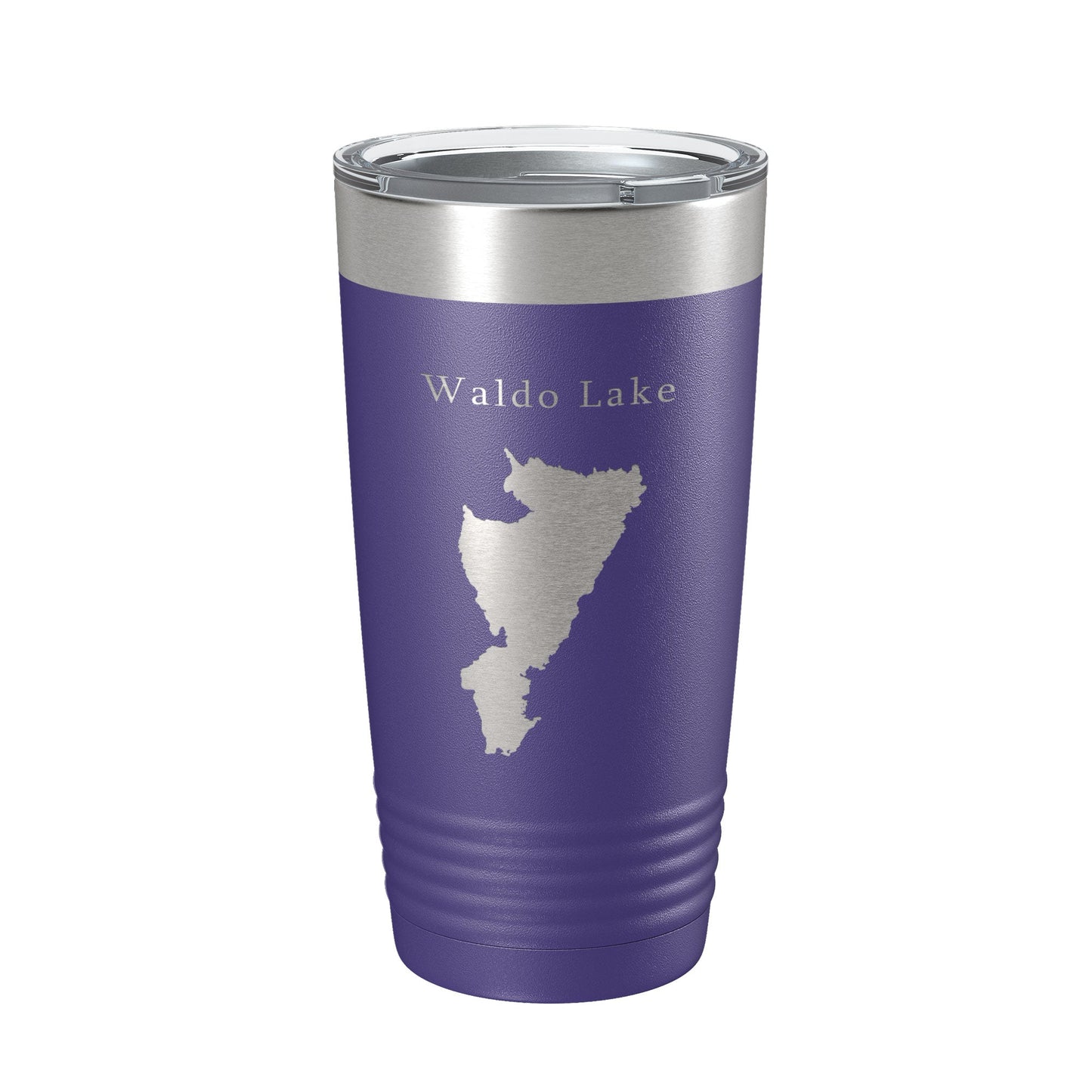 Waldo Lake Map Tumbler Travel Mug Insulated Laser Engraved Coffee Cup Oregon 20 oz-15