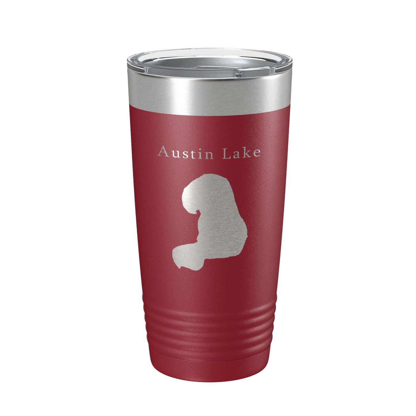 Austin Lake Map Tumbler Travel Mug Insulated Laser Engraved Coffee Cup Michigan 20 oz-18