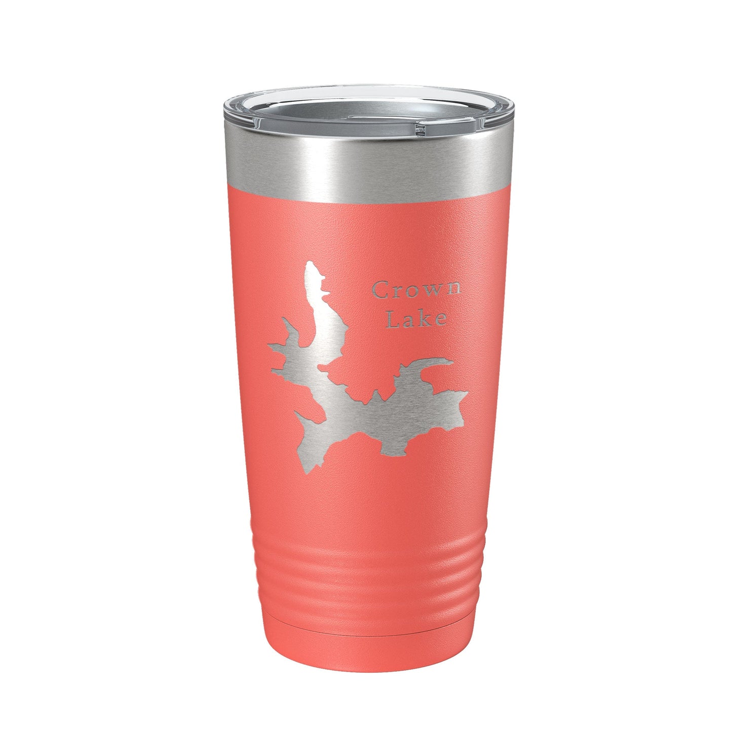 Crown Lake Map Tumbler Travel Mug Insulated Laser Engraved Coffee Cup Arkansas 20 oz-20