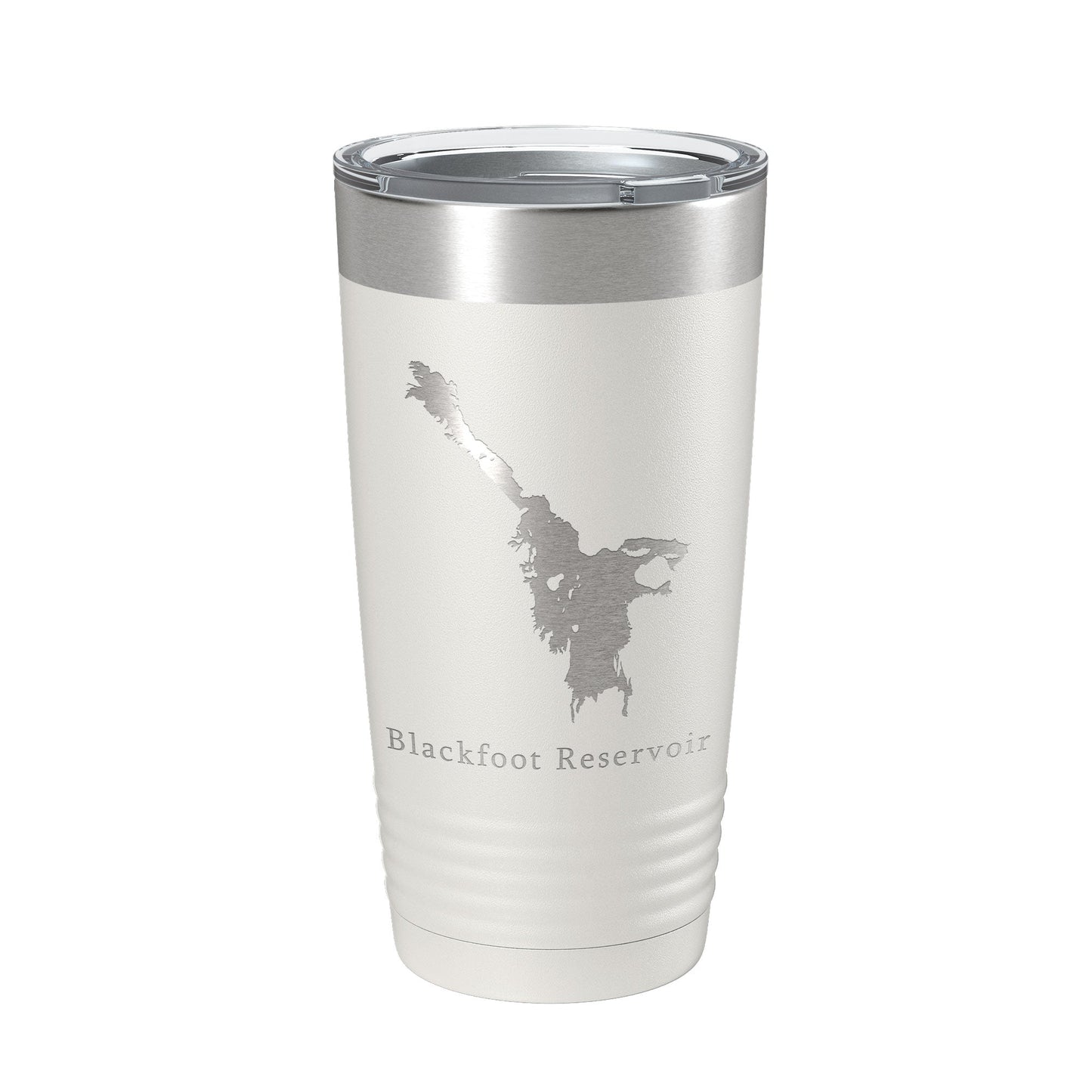 Blackfoot Reservoir Tumbler Lake Map Travel Mug Insulated Laser Engraved Coffee Cup Idaho 20 oz-1